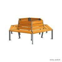 Banc Tour D'arbre, Silaos, mobilier urbain, banc de ville