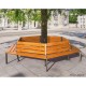 Banc Tour D'arbre, Silaos, mobilier urbain, banc de ville