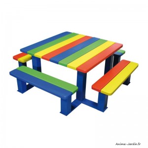 Table pique-nique Silaos, junior, mobilier urbain, école