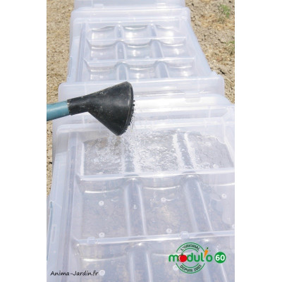 Mini serre de culture, lot de 3 Modulo 60, 80 x 60 cm, protection culture