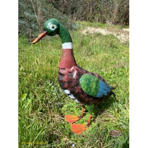 Canard en métal, hauteur 46 cm, animal, décoration du jardin, achat, pas cher