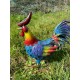 Coq en métal, hauteur 46 cm, animal, décoration du jardin