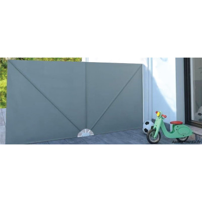 Paravent toile 160 g, rideau terrasse, 1,20 x 2,40 m, Ideal Garden