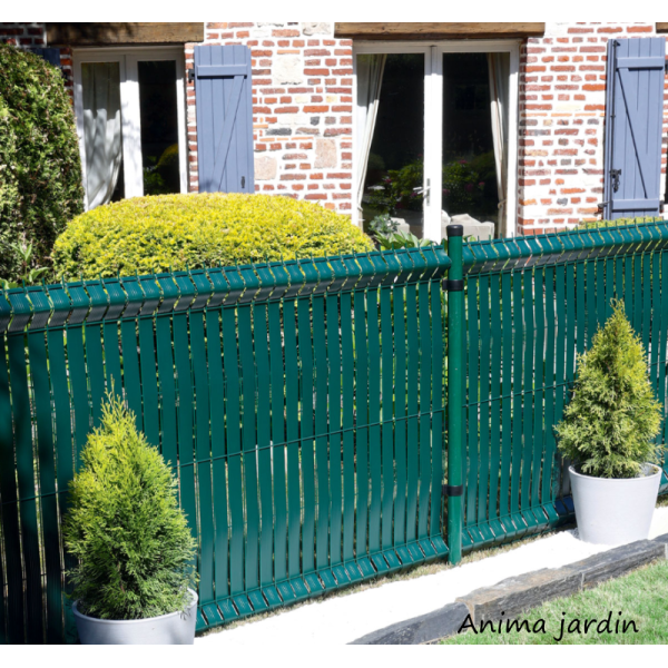 Rouleaux lamelles occultant pvc + 100 clips, Ideal Garden