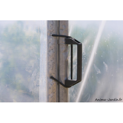 Serre tunnel Richel, 9 m², 1 porte zippée ou porte centrale, polyéthylène doublé 180 microns