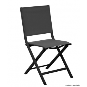 Lot de 2 chaises de jardin pliantes Thema, finition époxy, Proloisirs