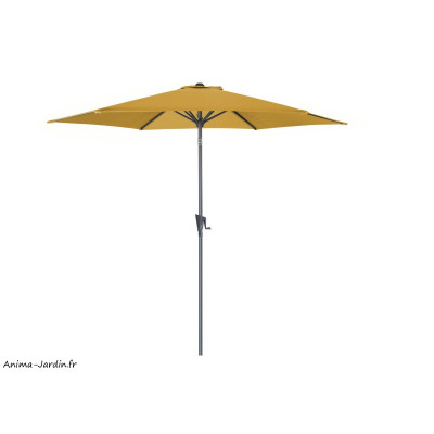 Parasol droit, rond, Ø300 cm, manivelle, ProLoisirs