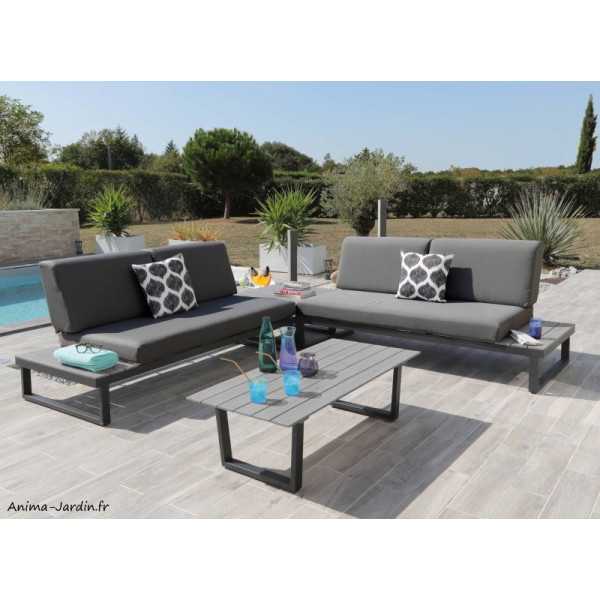 Salon de jardin d'angle Staten, 4 personnes, ProLoisirs