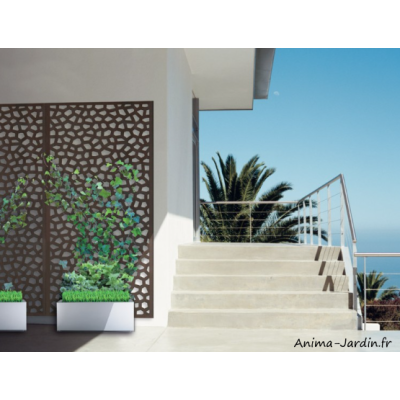 Panneau décoratif Mosaïc, 1 x 2 m, Oxydé, Nortene