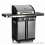 Barbecue Gaz Rexon PTS 4.1 Inox, avec grilles en fonte, Landmann
