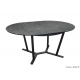 Table Valenza 125/175 cm, 6 à 8 personnes, plateau SPC, aluminium, Proloisirs