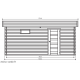 Garage bois, MODERNE, toit plat, 17m², Solid, achat/vente, pas cher