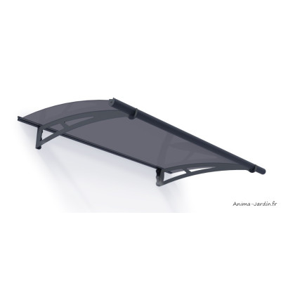 Auvent de porte, Marquise Aquila, teinté solaire, Abri de porte