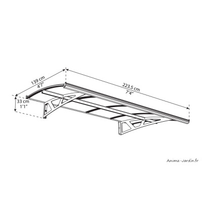 Auvent de porte, Marquise Amsterdam, Abri de porte