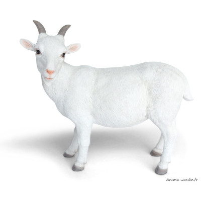 Chèvre, H.27 cm, animal en résine, décoration extérieure