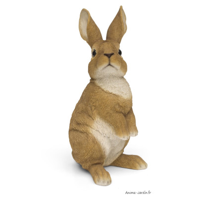 Lapin, H.39 cm, animal en résine, décoration extérieure