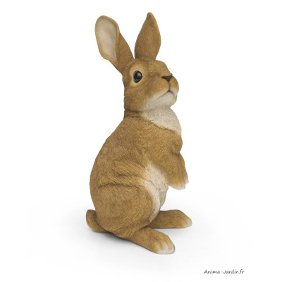 Lapin, H.39 cm, animal en résine, décoration extérieure