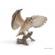 Hibou aux ailes ouvertes, H.34 cm, animal en résine, décoration extérieure