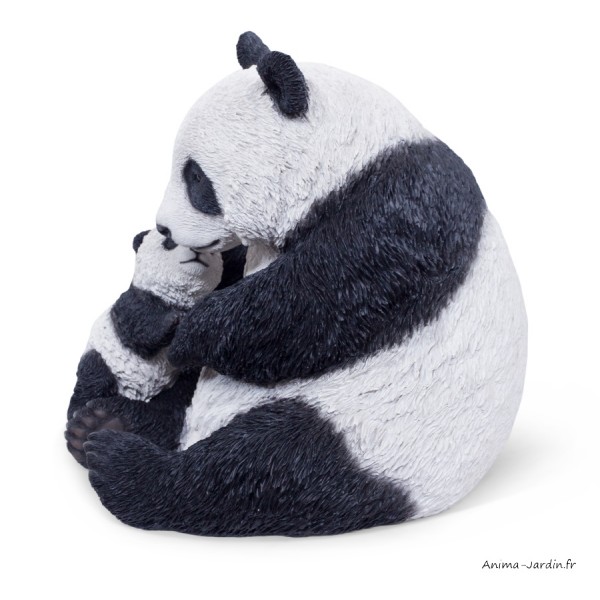 Maman panda et son bébé, H.50 cm, animal en résine, décoration extérieure,  Garden ID