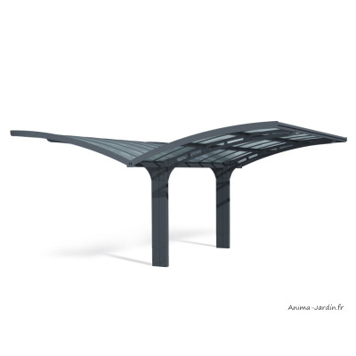 Carport double en aluminium, Arizona Breeze, 28,6 m²
