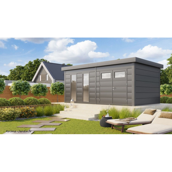 Abri de jardin en métal, 19,3 m², Eleganto 54, Telluria