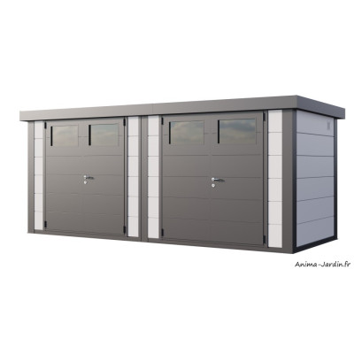 Abri de jardin en métal, 11,2 m², Eleganto Duo 27