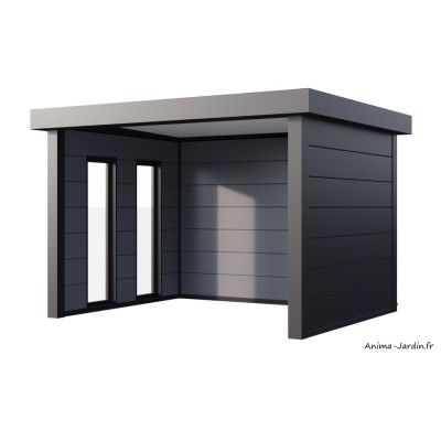 Auvent de jardin en métal, 10,7 m², Abri Singolo 36