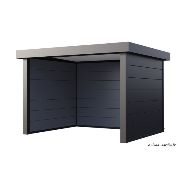 Auvent de jardin en métal, 10,7 m², Abri Singolo 36, Telluria