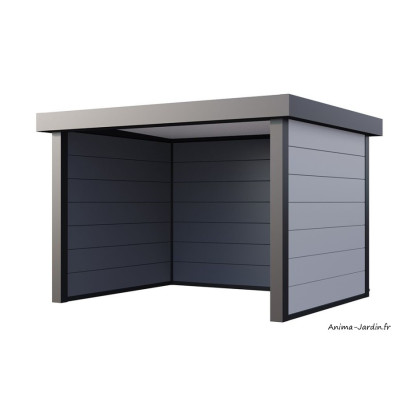 Auvent de jardin en métal, 10,7 m², Abri Singolo 36