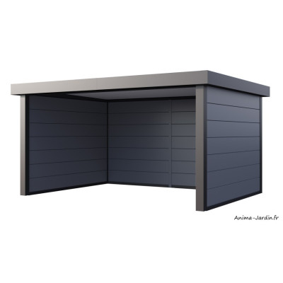 Auvent de jardin en métal, 17,1 m², Abri Singolo 48