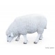 Mouton Blanc XXL, L.81cm, animal en résine, décoration extérieure