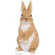 Lapin debout, H.22 cm, animal en résine, décoration extérieure