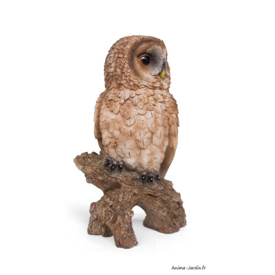 Chouette, H.32 cm, animal en résine, décoration extérieure