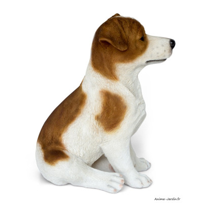Chien Jack Russell, H.28 cm, animal en résine, décoration extérieure