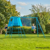 Aire de jeux métal TP Explorer portique, avec balançoire, TP Toys, Mookie