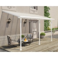 Pergola adossée, Sierra blanche , Aluminium