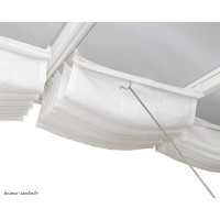 Store de toit blanc pour pergola