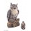 Hibou, H.34,5 cm, animal en polyrésine, décoration extérieure