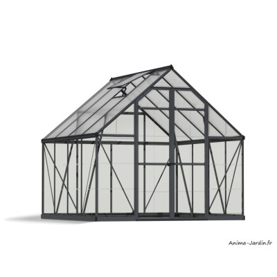Serre de jardin, Balance Hybrid Gris, Polycarbonate