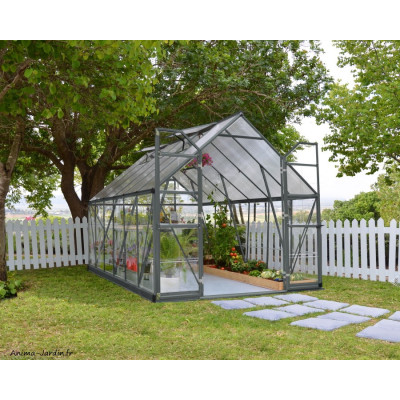 Serre de jardin, Balance Hybrid Gris, Polycarbonate