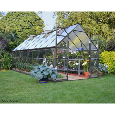 Serre de jardin, Balance Hybrid Gris, Polycarbonate