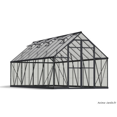 Serre de jardin, Balance Hybrid Gris, Polycarbonate