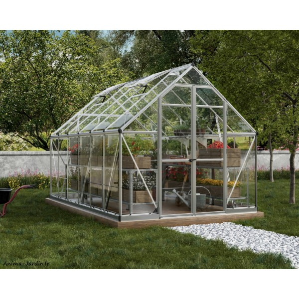 Serre de Jardin en Aluminium et Polycarbonate Octave 9 m²  Serre jardin,  Serre de jardin polycarbonate, Maison verte