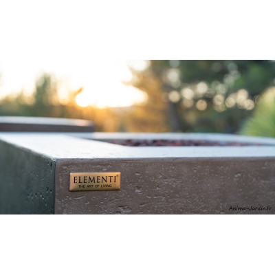 Manhattan, table basse braséro, béton fibré, gaz, Elementi