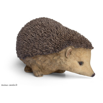 Hérisson XL, L.43 cm, animal en résine, décoration extérieure