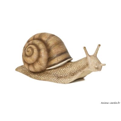 Escargot, L.41 cm, animal en résine, décoration extérieure