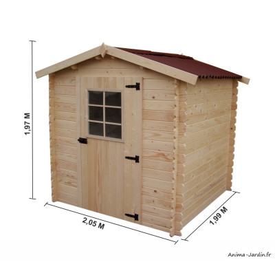Abri de jardin en bois 20 mm, 4,08 m², Foresta