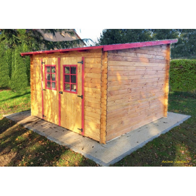 Abri de jardin en bois 28 mm, 9,94 m², Foresta