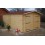 Garage en bois massif, 28 mm, 20,98 m², Foresta