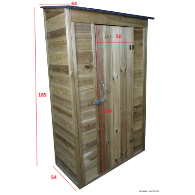 Armoire de jardin en bois, Autoclave, 0,71 m², Foresta